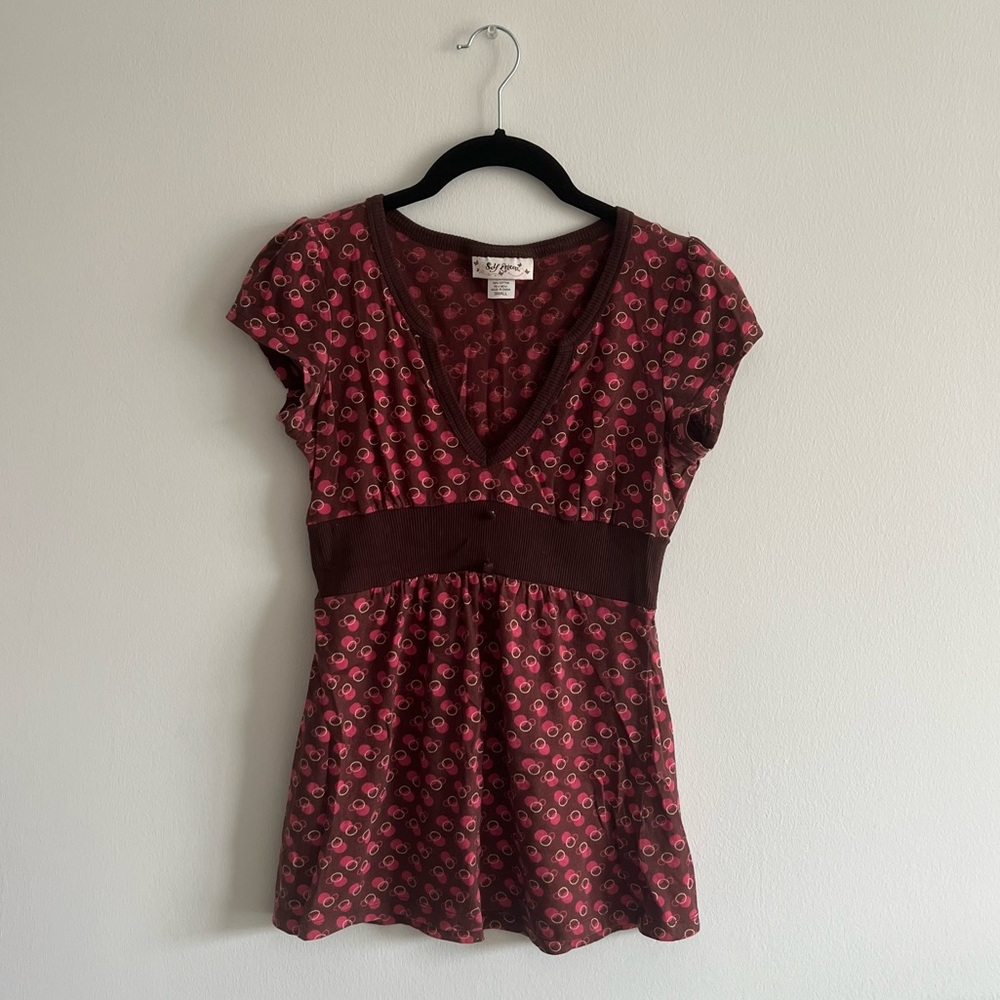 Polka Dot Babydoll Top